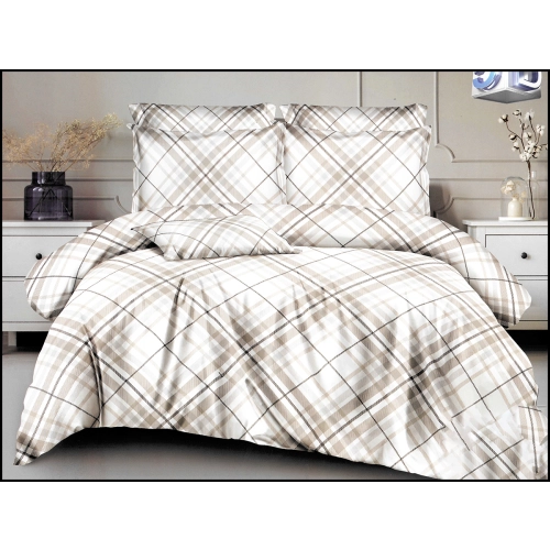 KOMPLET POŚCIELI SATYNA BAWEŁNIANA Z PRZEŚCIERADŁEM POSZWA