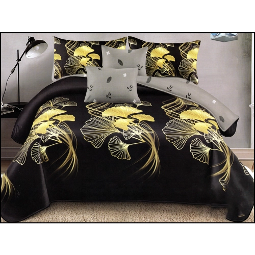 KOMPLET POŚCIELI SATYNA BAWEŁNIANA Z PRZEŚCIERADŁEM POSZWA