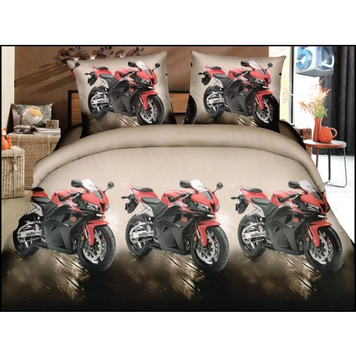 KOMPLET POŚCIELI 3D SATYNA BAWEŁNIANA 2 POSZEWKI 70X80 POSZWA