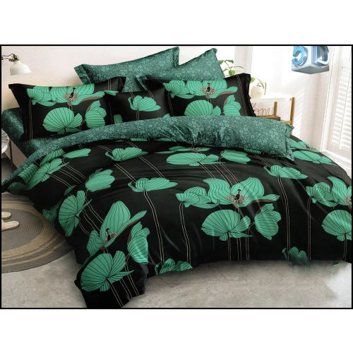 KOMPLET POŚCIELI SATYNA BAWEŁNIANA Z PRZEŚCIERADŁEM POSZWA