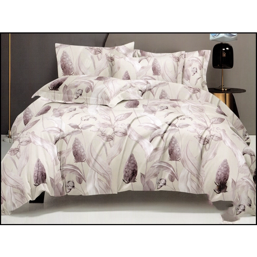 KOMPLET POŚCIELI SATYNA BAWEŁNIANA Z PRZEŚCIERADŁEM POSZWA