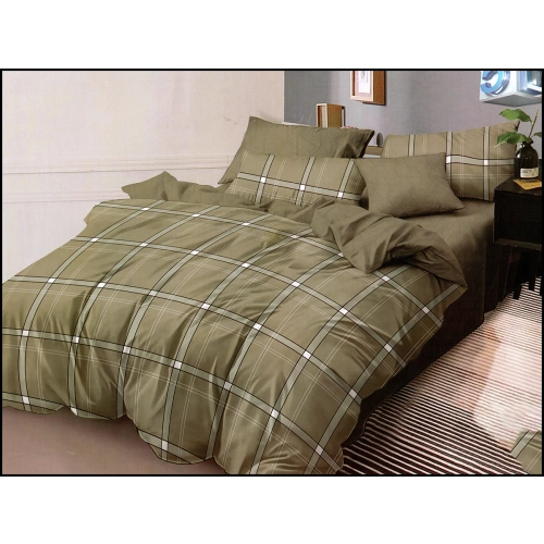 KOMPLET POŚCIELI SATYNA BAWEŁNIANA Z PRZEŚCIERADŁEM POSZWA