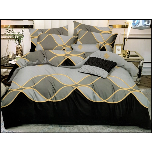 KOMPLET POŚCIELI SATYNA BAWEŁNIANA Z PRZEŚCIERADŁEM POSZWA