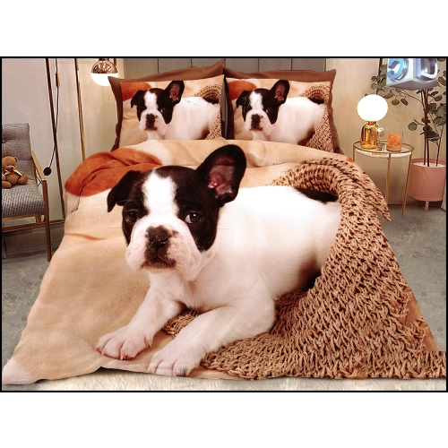 KOMPLET POŚCIELI SATYNA BAWEŁNIANA Z PRZEŚCIERADŁEM POSZWA