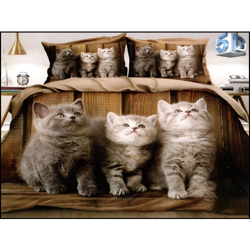 POŚCIEL 3D SATYNA BAWEŁNIANA