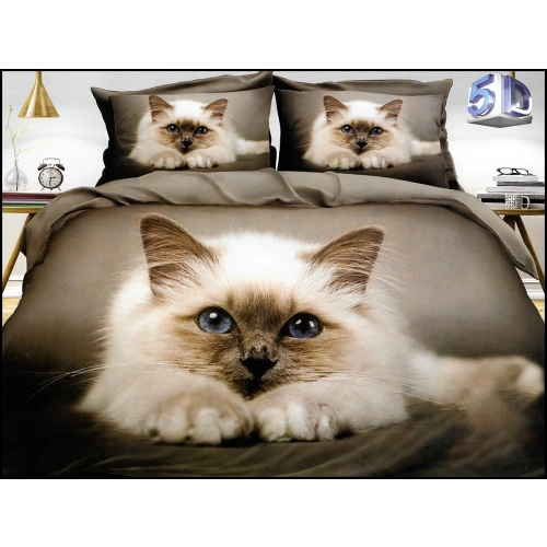 KOMPLET POŚCIELI SATYNA BAWEŁNIANA Z PRZEŚCIERADŁEM POSZWA