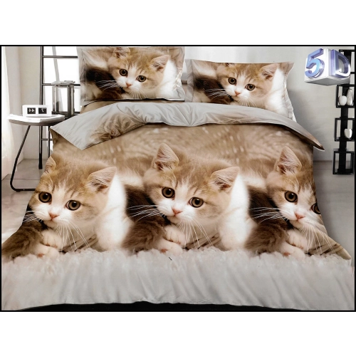 KOMPLET POŚCIELI SATYNA BAWEŁNIANA Z PRZEŚCIERADŁEM POSZWA