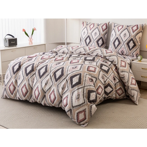 KOMPLET POŚCIELI 3D SATYNA BAWEŁNIANA 2 POSZEWKI 70X80 POSZWA