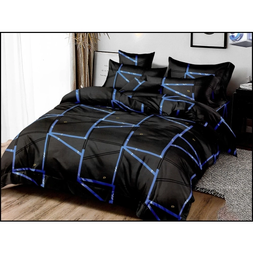 KOMPLET POŚCIELI DWUSTRONNA POŚCIEL 140x200 +2 POSZEWKI SATYNA BAWEŁNIANA