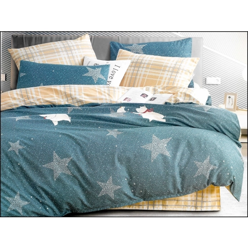 KOMPLET POŚCIELI 3D SATYNA BAWEŁNIANA 2 POSZEWKI 70X80 POSZWA