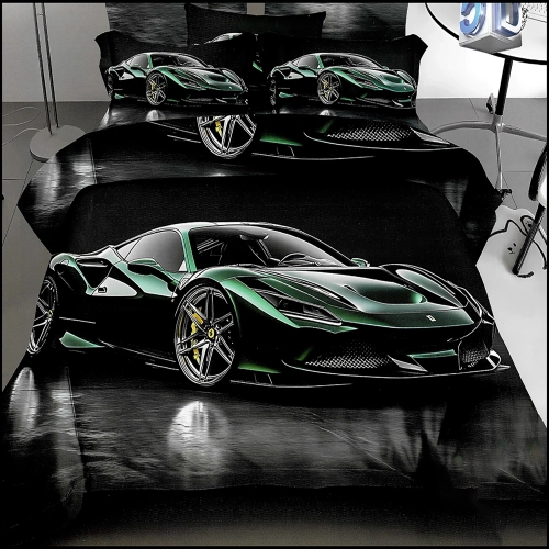 KOMPLET POŚCIELI 3D SATYNA BAWEŁNIANA 2 POSZEWKI 70X80 POSZWA