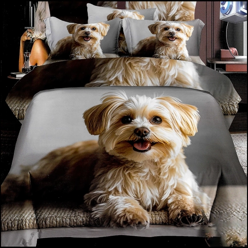 KOMPLET POŚCIELI 3D SATYNA BAWEŁNIANA 2 POSZEWKI 70X80 POSZWA