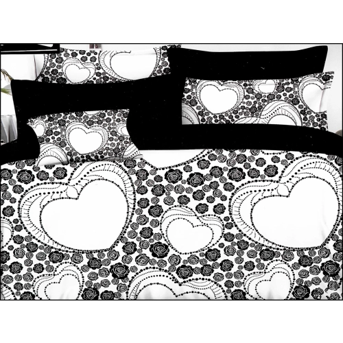 KOMPLET POŚCIELI SATYNA BAWEŁNIANA Z PRZEŚCIERADŁEM POSZWA