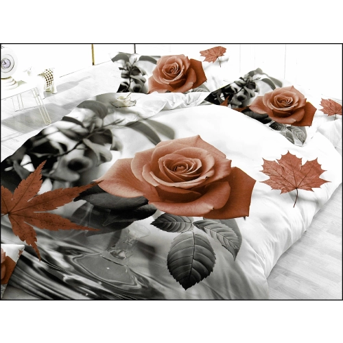 POŚCIEL 3D SATYNA BAWEŁNIANA 4cz.