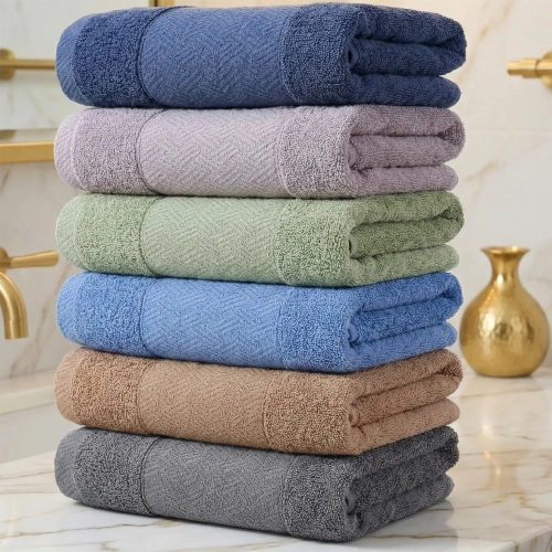 LUKSUSOWY KOMPLET 6 RĘCZNIKÓW KĄPIELOWYCH 50x100 BAWEŁNA FROTTE CHŁONNE