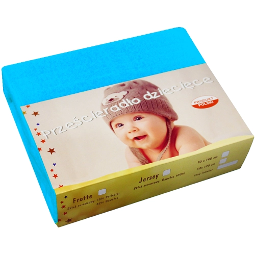 PRZEŚCIERADŁO JERSEY 40X90 Z GUMKĄ GRUBE POLSKIE