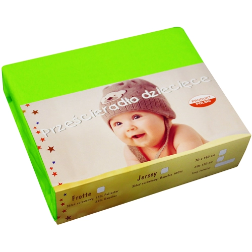 PRZEŚCIERADŁO JERSEY 40X90 Z GUMKĄ GRUBE POLSKIE