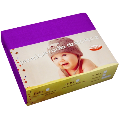 PRZEŚCIERADŁO JERSEY 40X90 Z GUMKĄ GRUBE POLSKIE