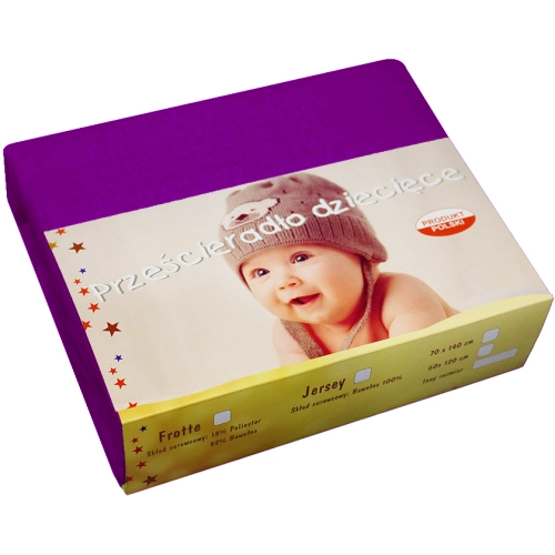 PRZEŚCIERADŁO JERSEY 40X90 Z GUMKĄ GRUBE POLSKIE