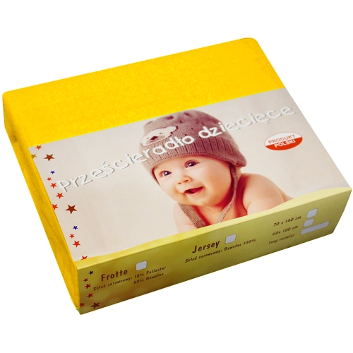 PRZEŚCIERADŁO JERSEY 40X90 Z GUMKĄ GRUBE POLSKIE