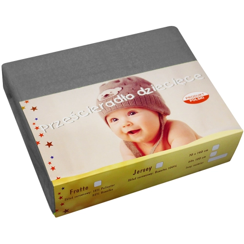 PRZEŚCIERADŁO JERSEY 40X90 Z GUMKĄ GRUBE POLSKIE