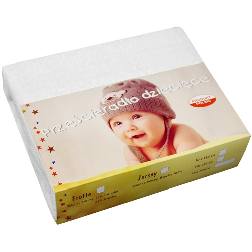 PRZEŚCIERADŁO JERSEY 50X70 Z GUMKĄ GRUBE POLSKIE