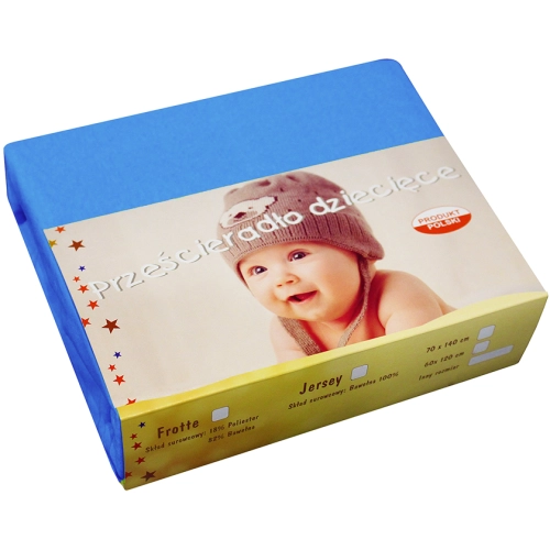 PRZEŚCIERADŁO JERSEY 40X90 Z GUMKĄ GRUBE POLSKIE
