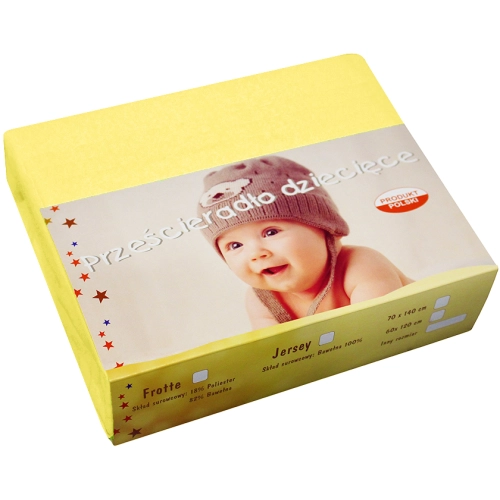 PRZEŚCIERADŁO JERSEY 40X90 Z GUMKĄ GRUBE POLSKIE