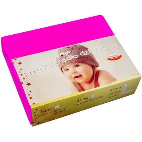 PRZEŚCIERADŁO JERSEY 40X90 Z GUMKĄ GRUBE POLSKIE