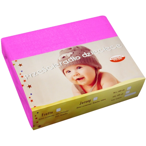 PRZEŚCIERADŁO JERSEY 40X90 Z GUMKĄ GRUBE POLSKIE