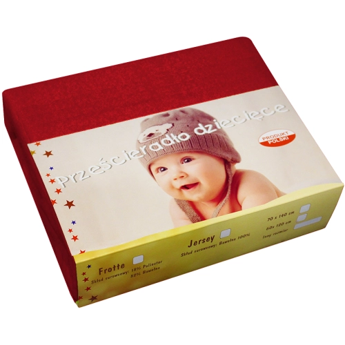 PRZEŚCIERADŁO JERSEY 40X90 Z GUMKĄ GRUBE POLSKIE