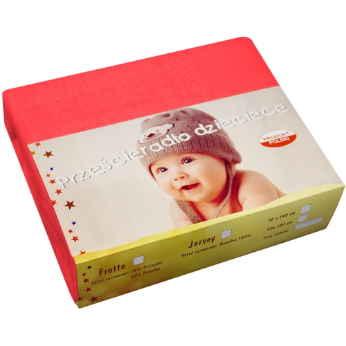 PRZEŚCIERADŁO JERSEY 40X90 Z GUMKĄ GRUBE POLSKIE