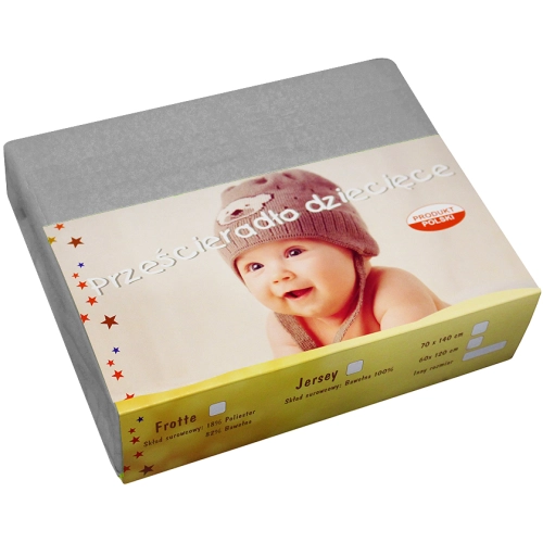 PRZEŚCIERADŁO JERSEY 40X90 Z GUMKĄ GRUBE POLSKIE