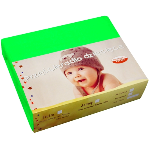 PRZEŚCIERADŁO JERSEY 40X90 Z GUMKĄ GRUBE POLSKIE