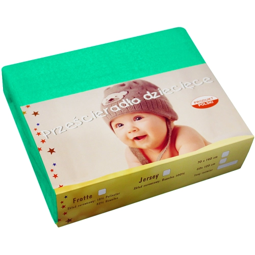 PRZEŚCIERADŁO JERSEY 40X90 Z GUMKĄ GRUBE POLSKIE
