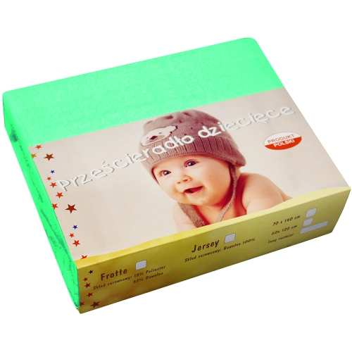 PRZEŚCIERADŁO JERSEY 40X90 Z GUMKĄ GRUBE POLSKIE