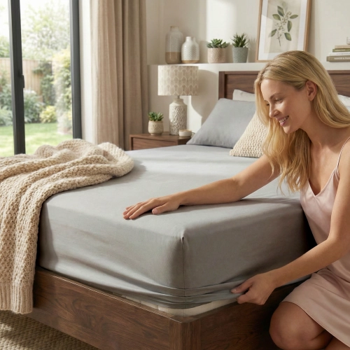 PRZEŚCIERADŁO JERSEY 120X200 Z GUMKĄ GRUBE POLSKIE STALOWY