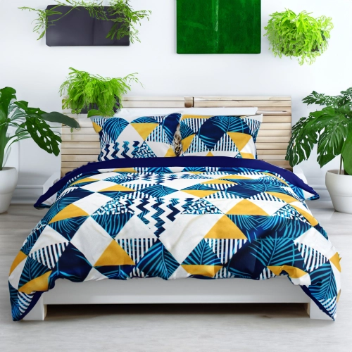 POŚCIEL 160x200 DWUSTRONNA + PRZEŚCIERADŁO MODERN