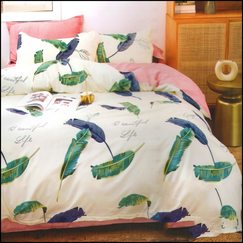 KOMPLET POŚCIELI 100% BAWEŁNA DWUSTRONNA POŚCIEL 180x200 +2 POSZEWKI