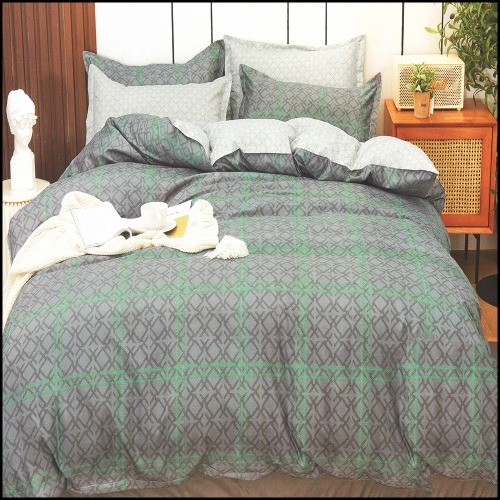 KOMPLET POŚCIELI 100% BAWEŁNA DWUSTRONNA POŚCIEL 140x200 + PRZEŚCIERADŁO