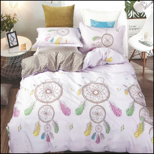 KOMPLET POŚCIELI 100% BAWEŁNA DWUSTRONNA POŚCIEL 180x200 +2 POSZEWKI