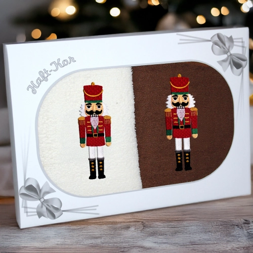 LUKSUSOWY ŚWIĄTECZNY KOMPLET RĘCZNIKÓW 70x140 PREZENT ŚWIĘTA RĘCZNIKI