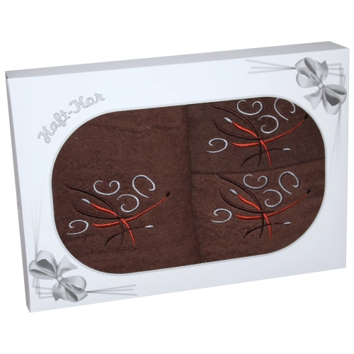 PREZENT KOMPLET TRZECH GRUBYCH RĘCZNIKÓW Z HAFTEM