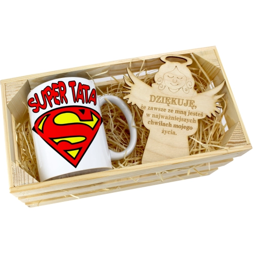 KUBEK W SKRZYNCE NA PREZENT DZIEŃ OJCA TATY TATA