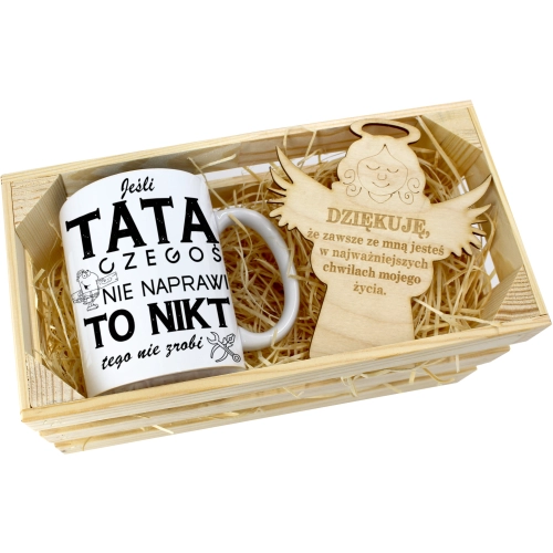 KUBEK W SKRZYNCE NA PREZENT DZIEŃ OJCA TATY TATA