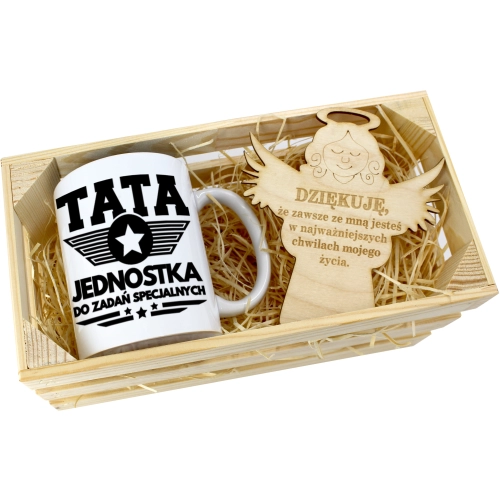KUBEK W SKRZYNCE NA PREZENT DZIEŃ OJCA TATY TATA