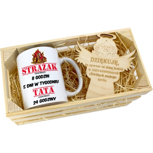 KUBEK W SKRZYNCE NA PREZENT DZIEŃ OJCA TATY TATA