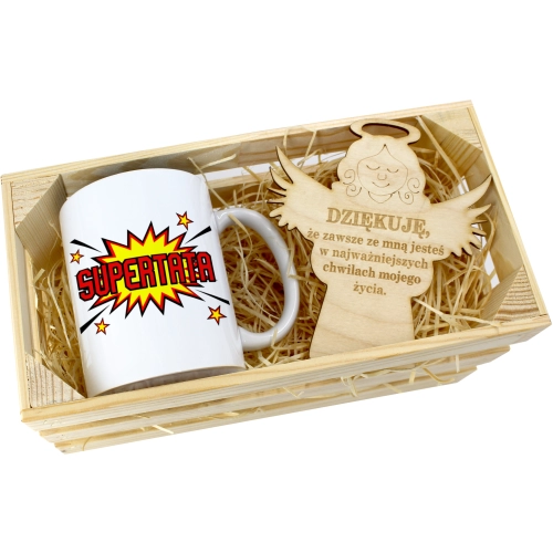 KUBEK W SKRZYNCE NA PREZENT DZIEŃ OJCA TATY TATA