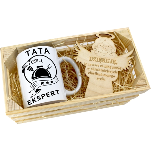 KUBEK W SKRZYNCE NA PREZENT DZIEŃ OJCA TATY TATA