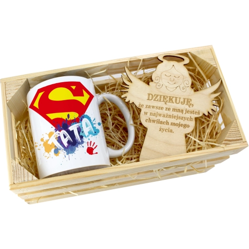 KUBEK W SKRZYNCE NA PREZENT DZIEŃ OJCA TATY TATA